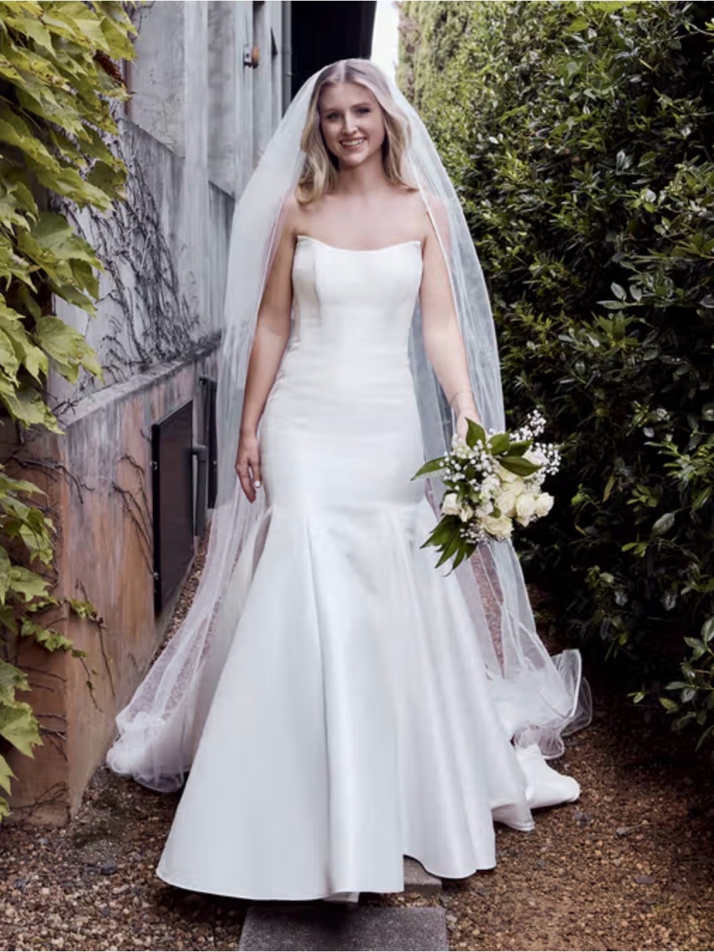 Strapless Mikado Mermaid Wedding Dress